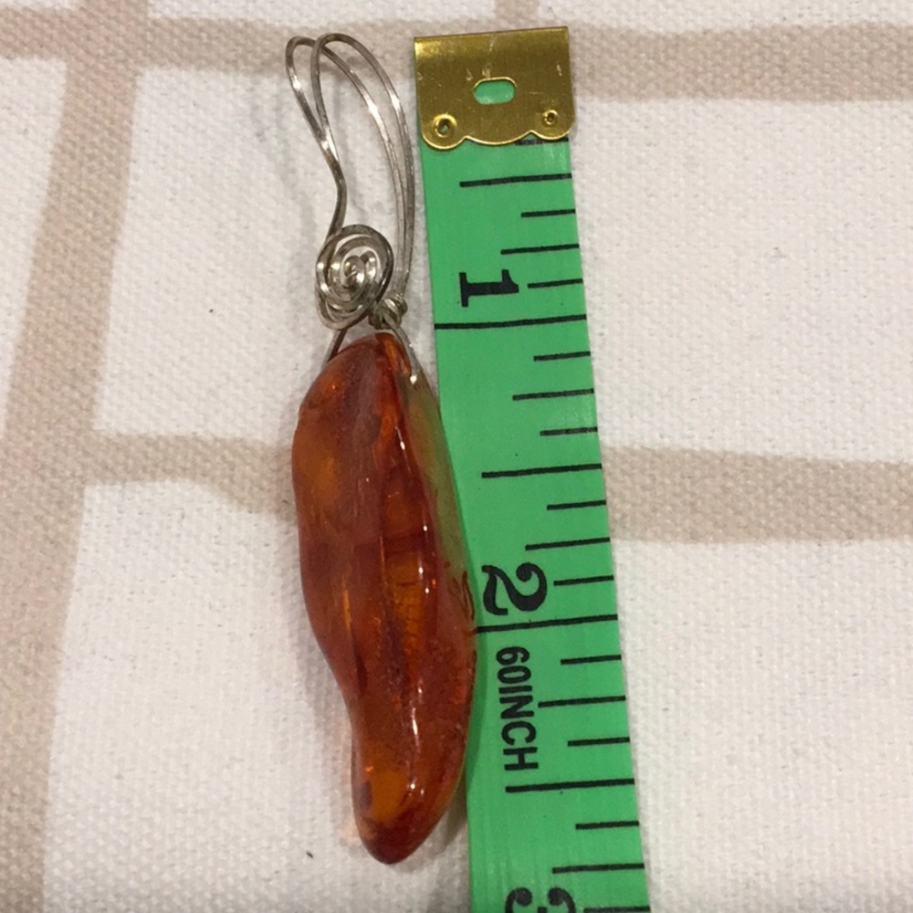 Baltic Amber, Sterling Wire Wrapped - Picture 4 of 6